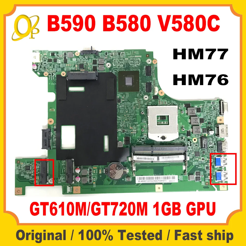 

11273-1 Motherboard for Lenovo IdeaPad B590 B580 V580C Laptop Motherboard with HM77/HM76 GT610M/GT720M GPU DDR3 100% Tested