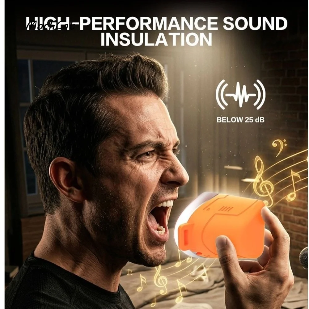 Waterproof Singing Vocal Dampener Silicone Sound Isolation Singing Vocal Damper Portable Noise-Reducing Singing Voice Control