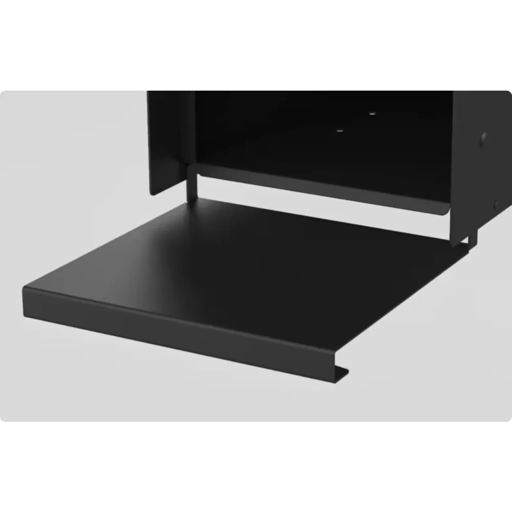 تصميم حديث شخصي صندوق بريد مسطح علوي 20.5x9.2x8.5 صندوق بريد منزلي خارجي من الفولاذ المجلفن صنع في الولايات المتحدة الأمريكية #6