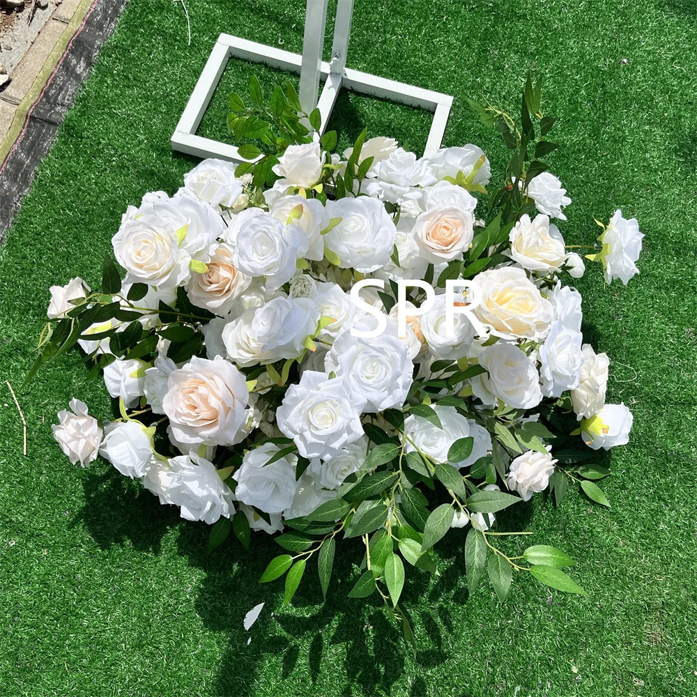 

SPR Table Runner Garland Wedding Arrangement Decoration Ball Centerpiece Row Flowers Rose Artificial Flower Centerpieces