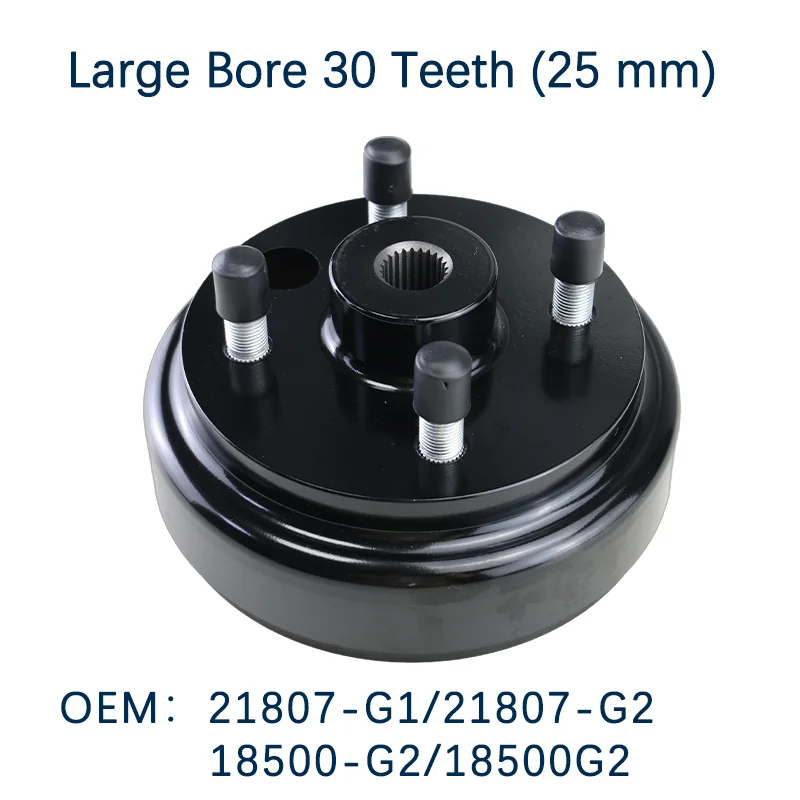 

E-Z-GO LXI TXT 160 Brake Drum 30 Teeth 25mm Hub Fits Golf Cart Accessories OEM 21807-G1 21807-G2 18500-G2 18500G2