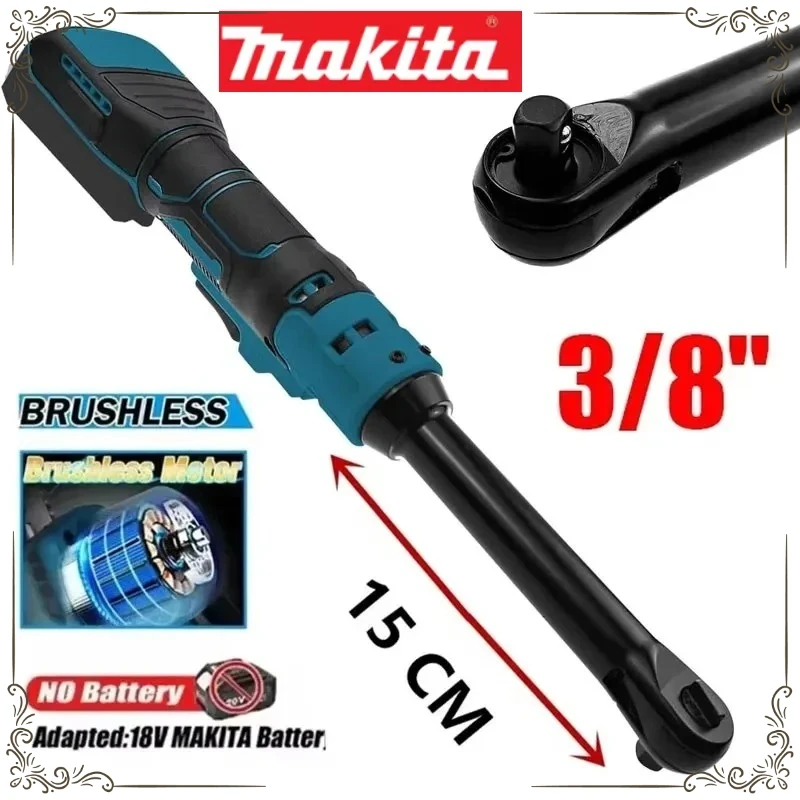 

Аккумуляторный гайковерт Makita 18В с удлиненной головкой для снятия винтов и гаек, 220 Нм, 3/8 дюйма, электроинструмент