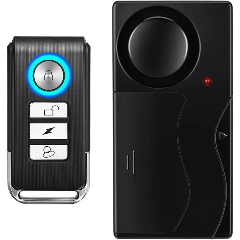 Anti-theft Alarm with Remote Control Wireless Vibration Alarm Door and Window Motorcycle Bicycle Safety Sensor System Smart Home