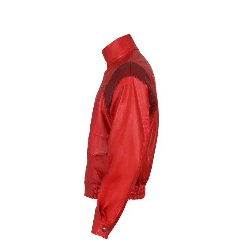 Akira Kaneda Jacket Cosplay Red Men Coat Capsule Pill Printed Bomber Motorcycle Rider Leather Costume Anime Clothes view 4