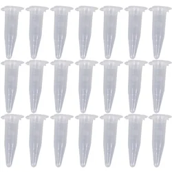 100 Stück 1,5 ml Labor Mini Kunststoff Reagenzglas Zentrifuge Fläschchen Schnapp verschluss 42x11mm klar