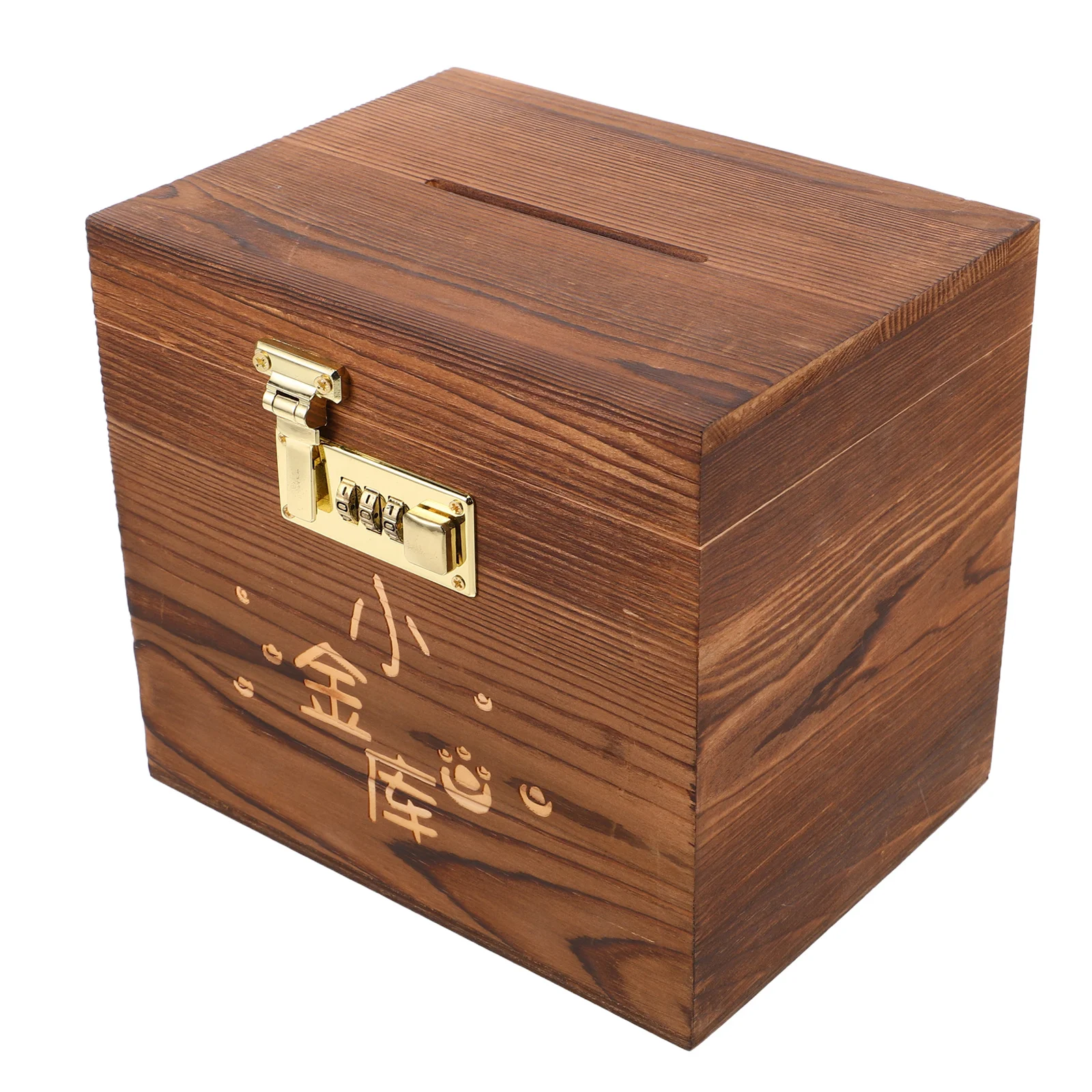 Houten geldbesparende kinderbox met slot Grote capaciteit Veilige geldbank Kinderbesparingsbox Spaarbank voor kinderen Geldbanken voor kinderen