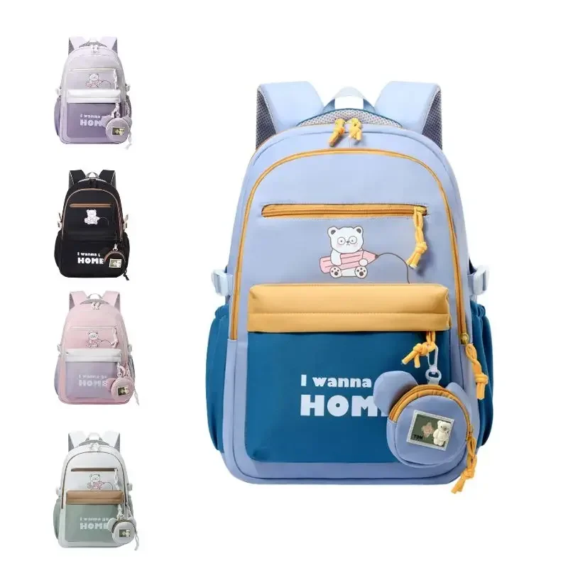 Mochila Escolar primaria para niños adolescentes, morral de viaje informal, duradero