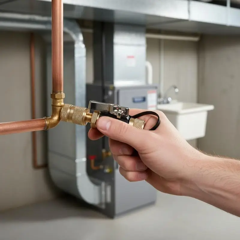 Efficient Valve Core Removal Tool Dual Valve with Sight Glass Vacuum Rated for HVAC Excellence