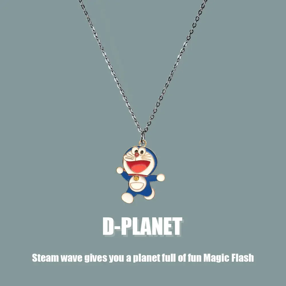 New Tinker Bell Necklace Happy Doraemon Series Anime Peripheral Pendant Couple Cute Creative Cartoon Jewelry Wholesale Gifts