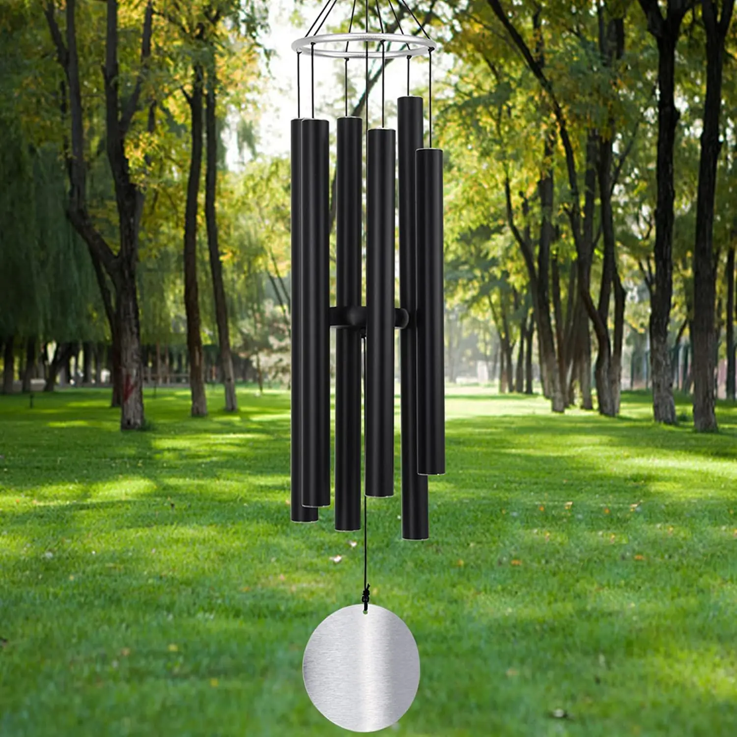 

Large 42 Inch Deep Tone Wind Chimes for Outdoor Patio Garden Decor, Soothing Memorial Gift