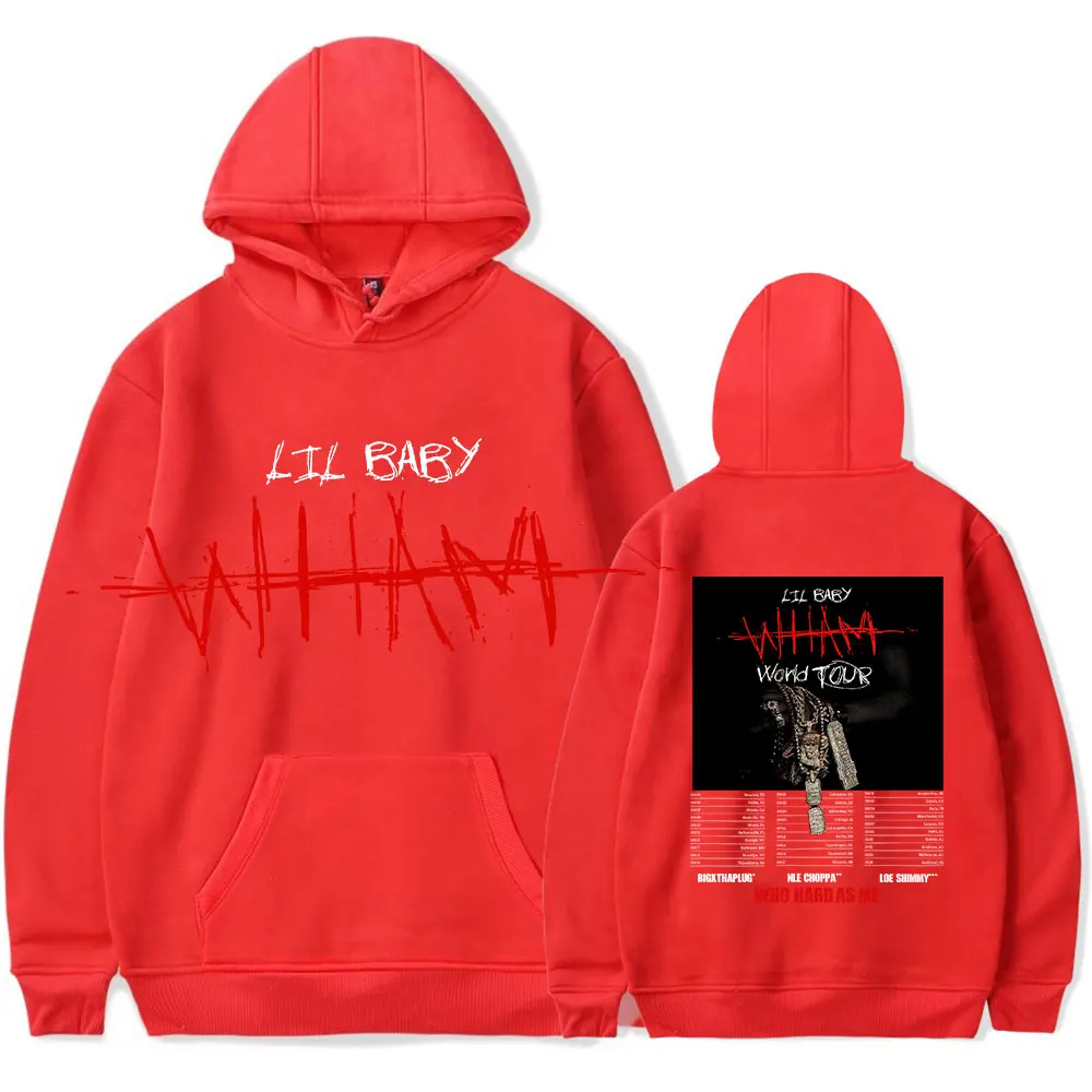 سترة ليل بيبي بغطاء للرأس 2025 Vintage Merch للرجال والنساء بلوفر رياضي هيب هوب