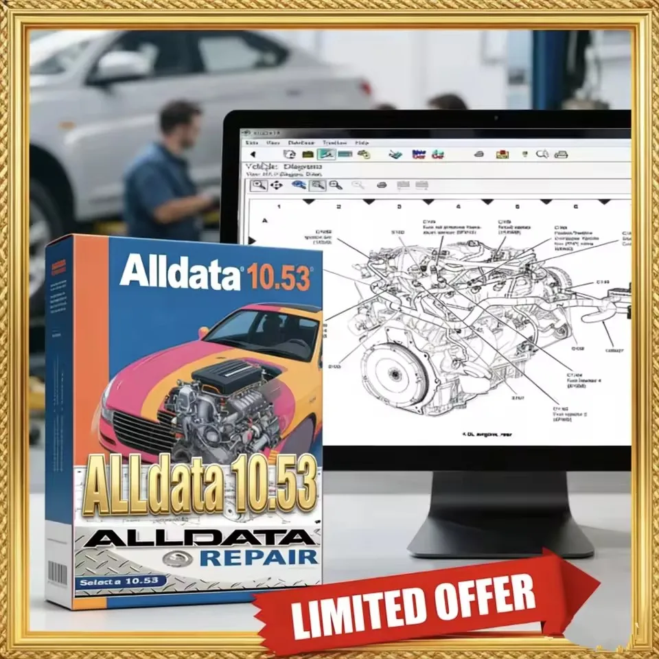 Hot alldata 10.53 software auto repair software All data car software with Wiring diagram
