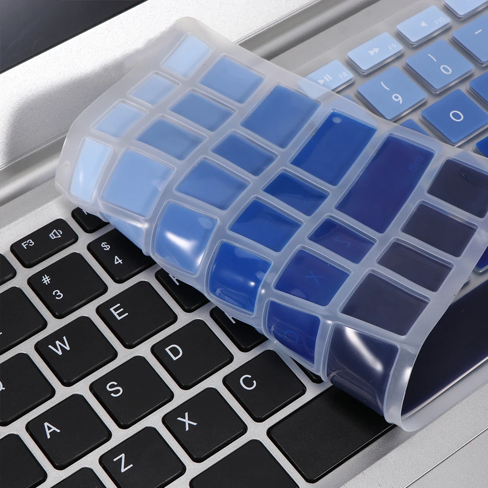 

2pcs Keyboard Cover Durable Keyboard Film Fashion Keyboard Protector Compatible for Pro Air A1466 A1466 A1502 (Blue)