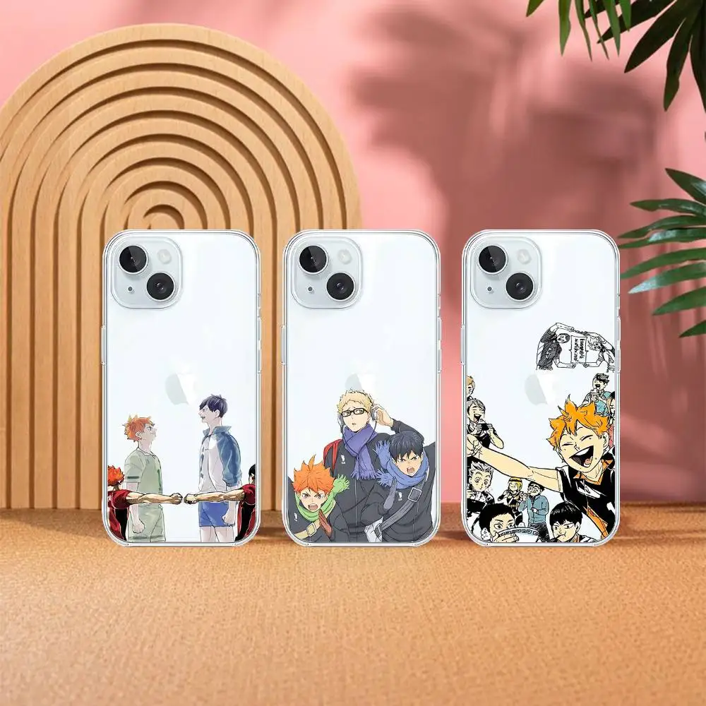 حافظة هاتف Amine H-Haikyuu حافظة شفافة ناعمة لهاتف آيفون 17 16 15 14 13 12 11 Pro Max Mini Plus حافظة مضادة للصدمات