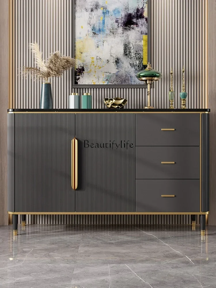 

*entrance partition storage Italian marble shoe cabinet against the wall storage chest cabinet
