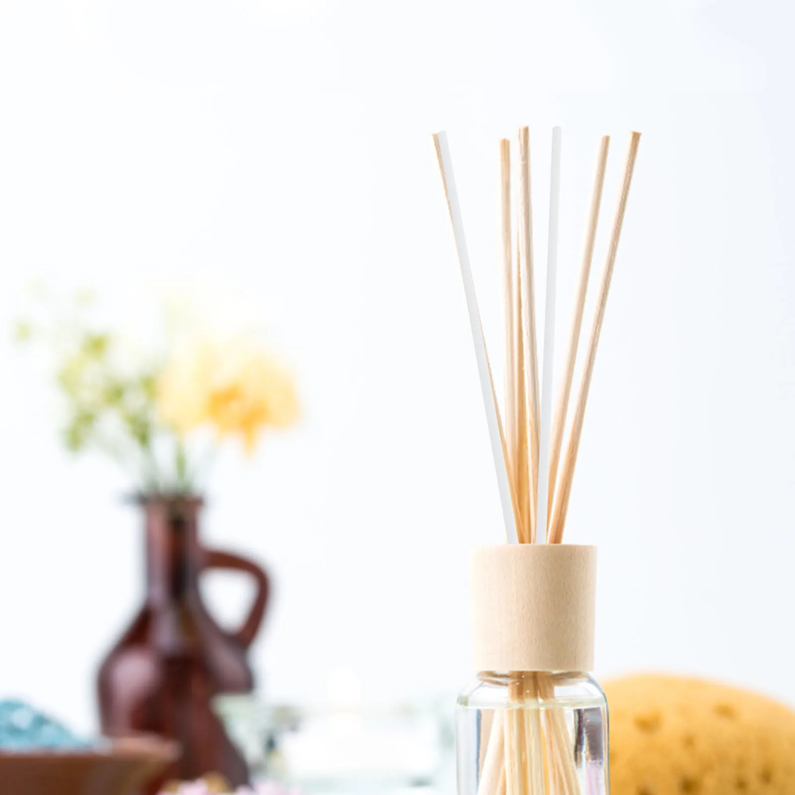 

60 Pcs Diffuser Sticks Aromatherapy Fiber Home Fragrance Scent Polyester Essential Oil Decor Bedroom Kitchen Bathroom