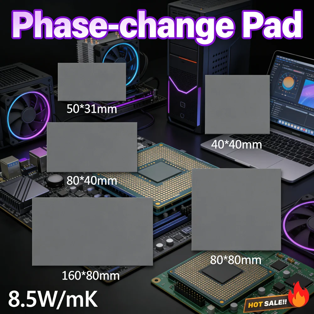 

For Honeywell PTM7950 Heatsink Cooling Pad 8.5W/mK CPU Thermal Conductive Paste Pad Patch Lightweight for Laptop GPU CPU