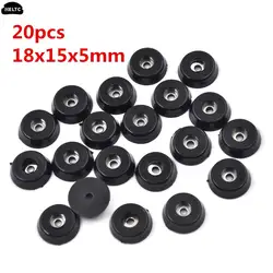 20pcs/lot 18x15x5mm Practical Rubber Table Chair Furniture Feet Leg Pads Tile Floor Protectors