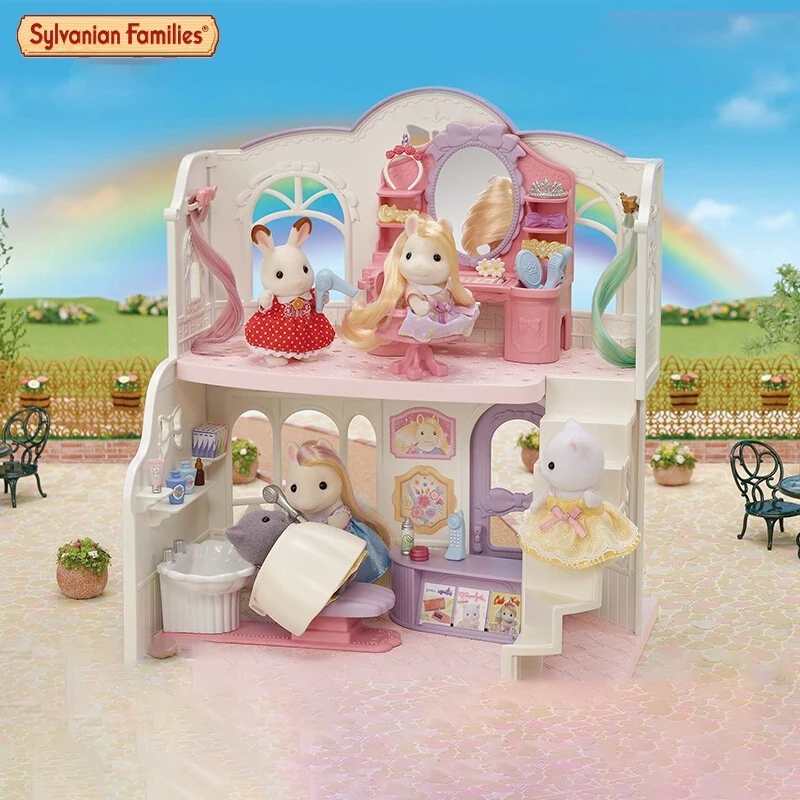 Authentic Sylvanian Families Anime Character Simulation Playhouse Toy Room Decoration Toy Christmas Gift