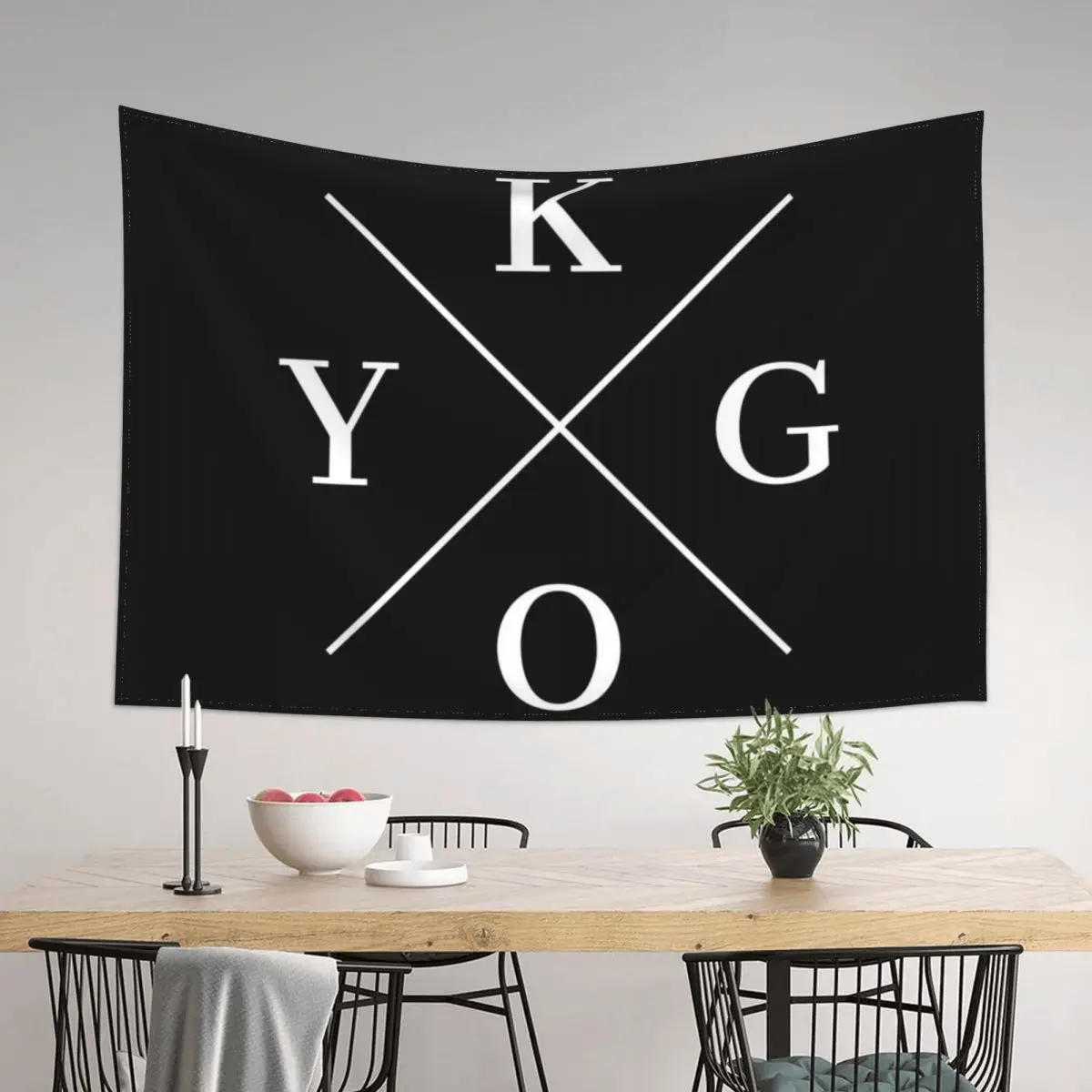 

Kygo White Logo Tapestry Bedroom Deco Home Decoration Accessories Home Decorating Cute Room Things Tapestry