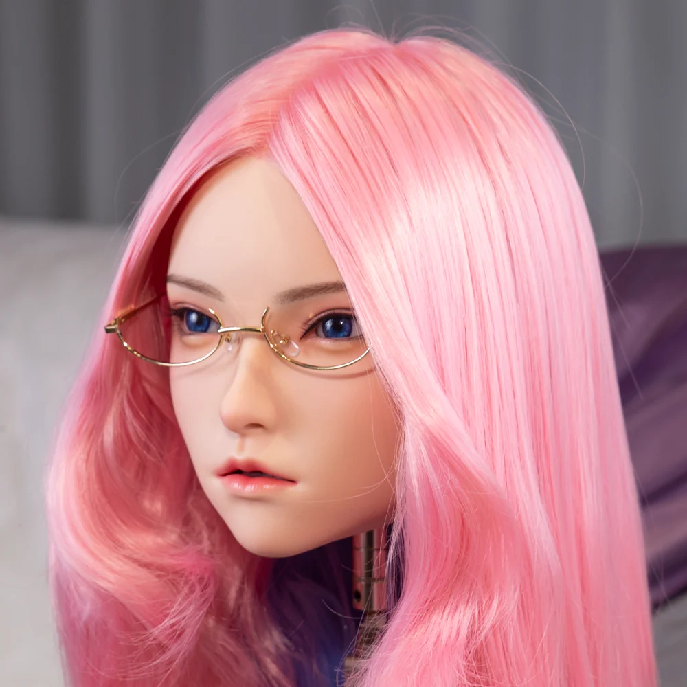 نموذج الرأس الأنثوي الجديد فائق البارد، نسخة 1:1 من نموذج رأس أنثى، رائع للغاية، مصنوع من مادة السيليكون، ناعم ومرن #4