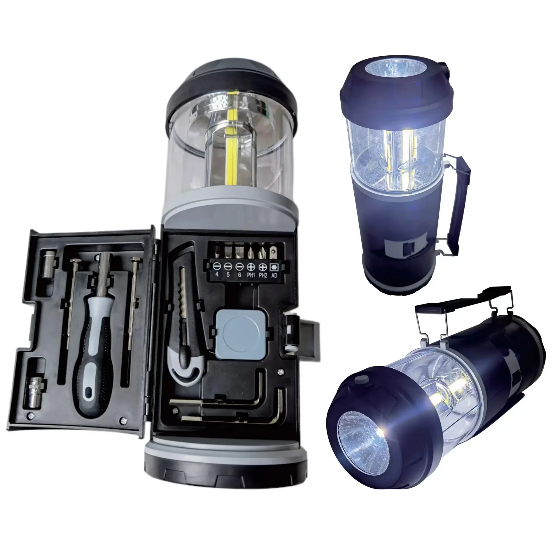 

Outdoor Tool Set Camping Lighting Creative Toolbox Promotional Gifts Highlight Lantern