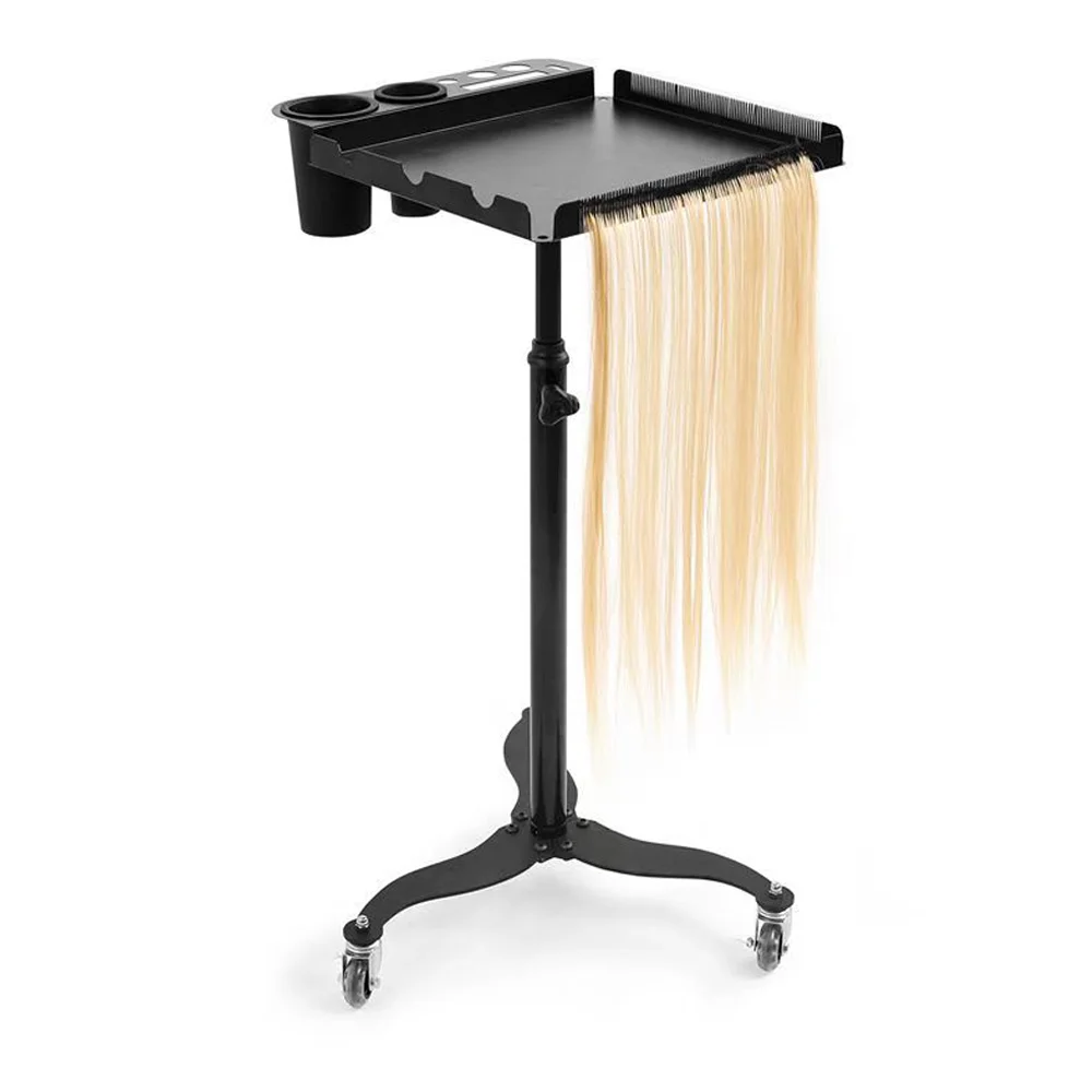 Salon hair dyeing rack can lift wig hair extension tool cart stainless steel hair salon professional hairdressing trolley wig