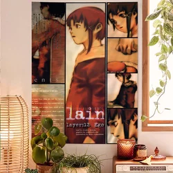Serial Experiments Lain Anime Movie Sticky Anime Tapestry for Living Room Home Dorm Decor Home Decor