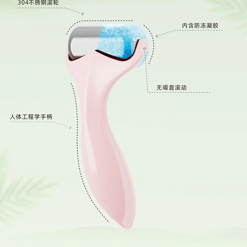 Beauty Cold Compress Ice Roller Shrinks Pores, Eliminates Puffiness, Dark Circles, Lifts Skin
