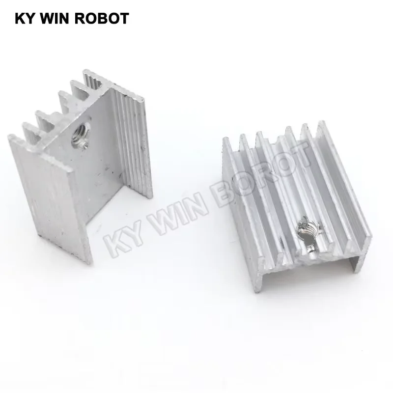 10 Stück Aluminium TO-220 Kühlkörper TO 220 Kühlkörper Transistor Kühler TO220 Kühler Kühlung 20*15*10MM