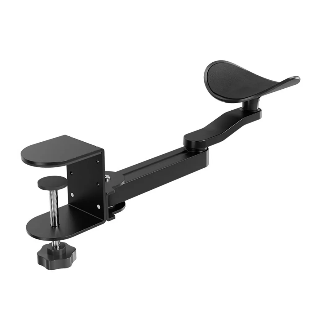 

Aluminum Alloy Ergonomic Arm Rest Adjustable Height 360° Rotation Desk Wrist Support Comfortable Extender Armrest Bracket