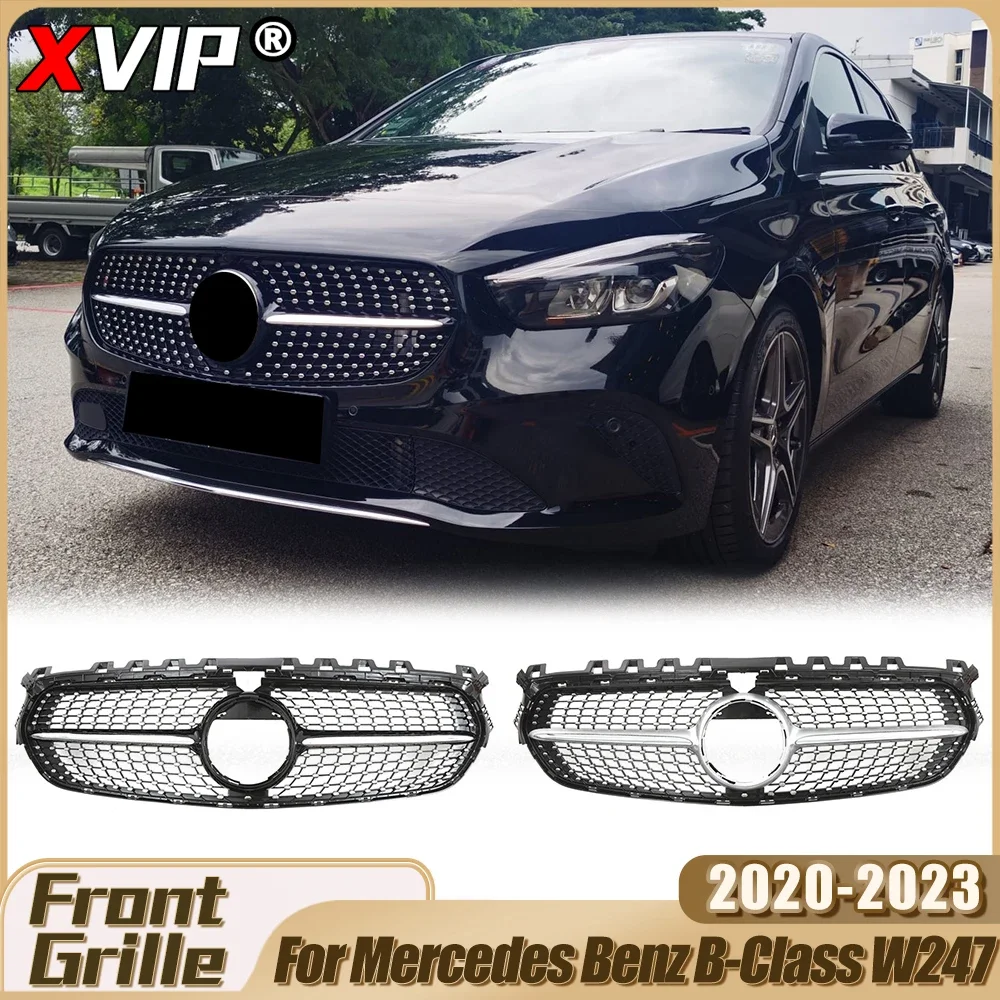 

XVIP Mesh For Mercedes Benz B-Class W247 B160 B180 B200 B250 2020-2023 GTR Style Bumper Grille Upper Grilles Tuning Accessories