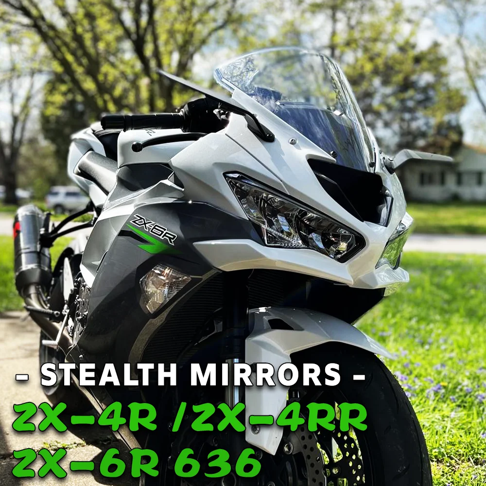 

Motorcycle Stealth Mirrors for KAWASAKI Ninja ZX-6R NINJA636 Accessories Mirror for NINJA ZX6R ZX4R ZX-4R ZX-4RR NINJA 636