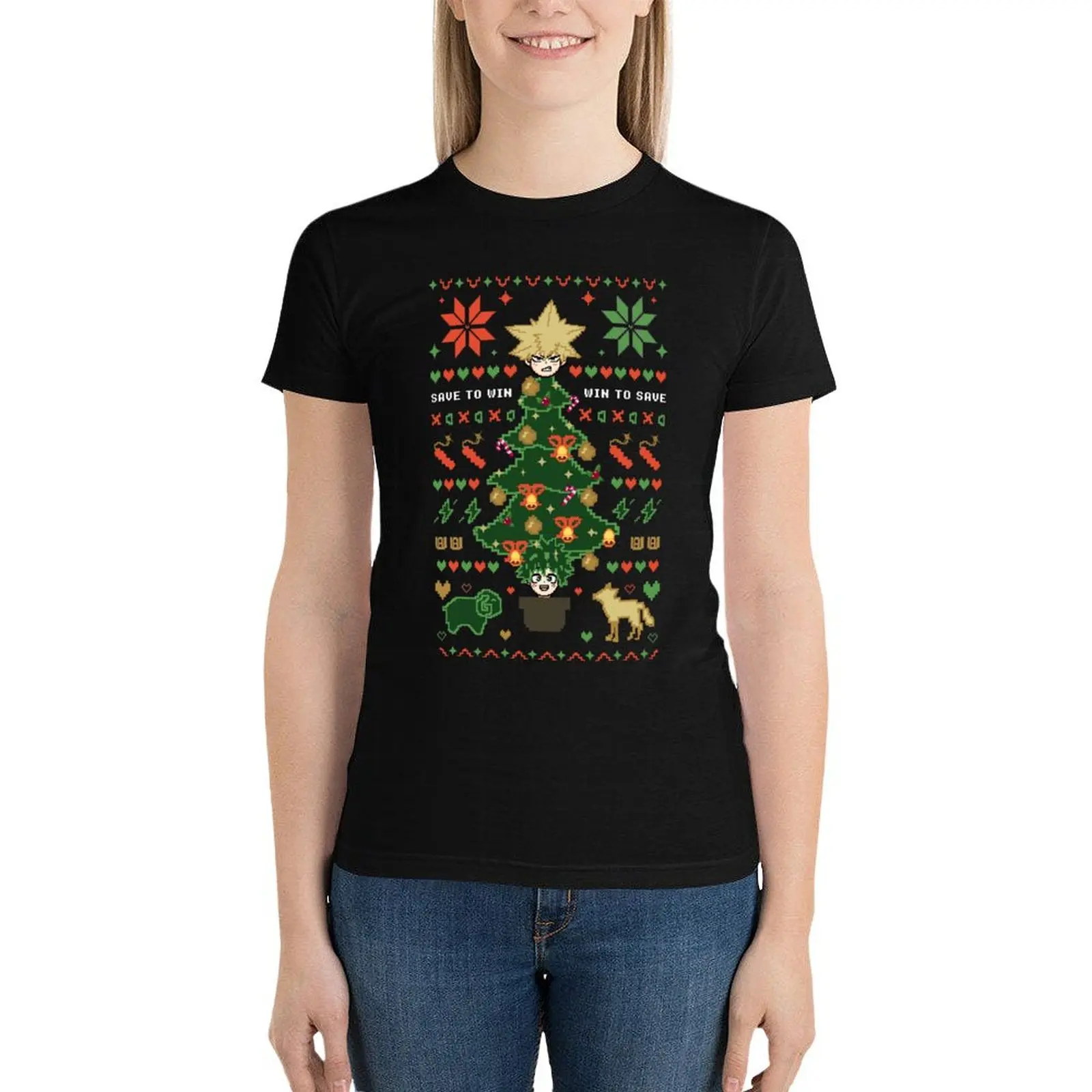 Bkdk Kerst T-Shirt Dierenprint Shirt Voor Meisjes Dameskleding T-Shirt Met Korte Mouwen Dames