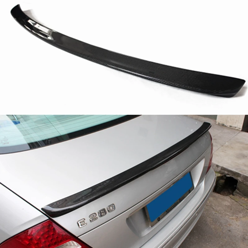 W211 Style Carbon Fiber Rear Spoiler Wing for Mercedes W211 E Class 4-door Sedan 2003 - 2009 E200 E280 E320 E350 E500 E550