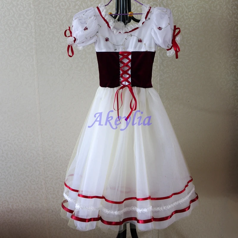 

Giselle champagne Burgundy Ballet long dress Group dance Professional stage girls Peasant Ballet Performance Romantic skirt