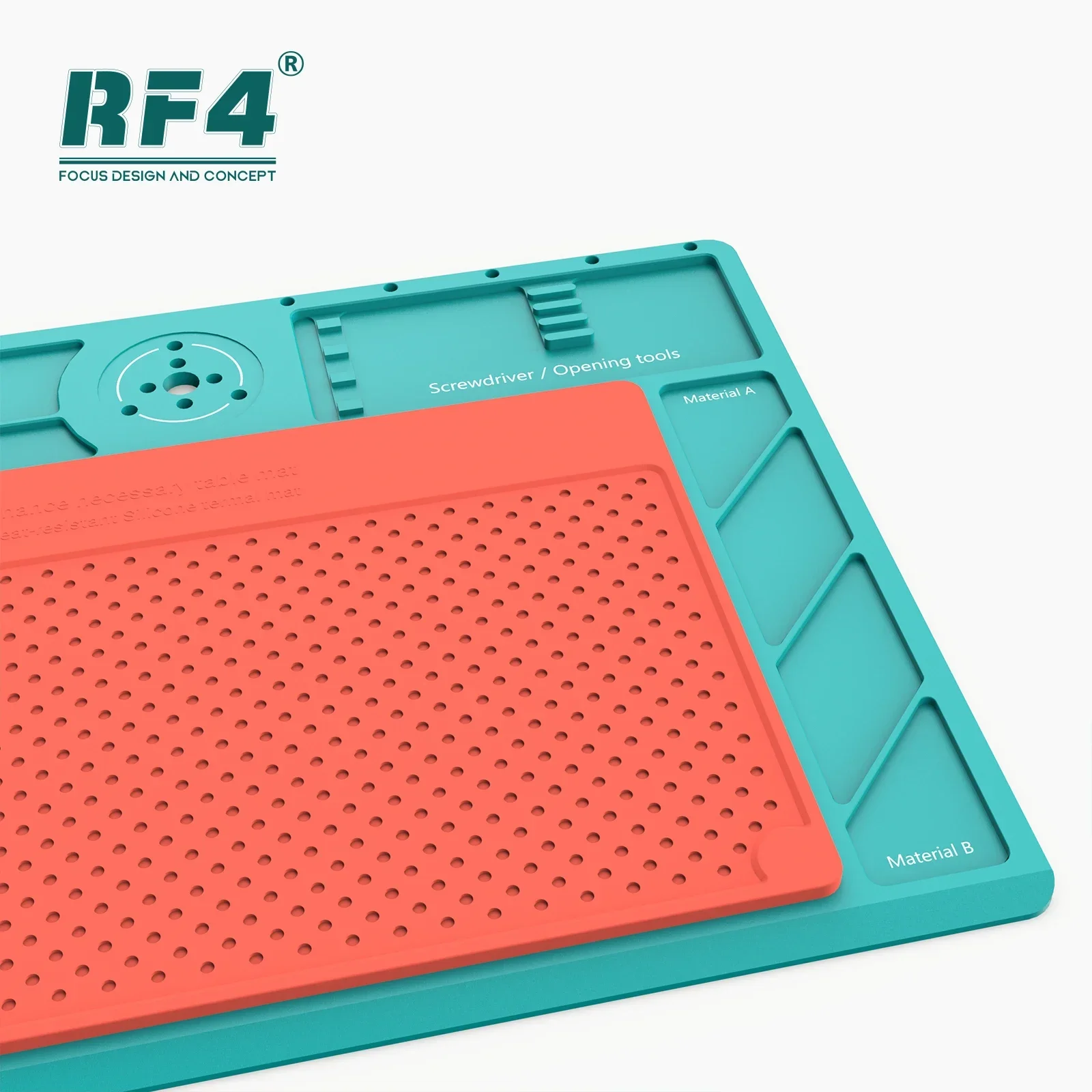 RF4 RF-PO4 Multifunctional Aluninun Alloy Working Base for Mobile Phone Repair Platform Suitable for Microscope Repair Pad