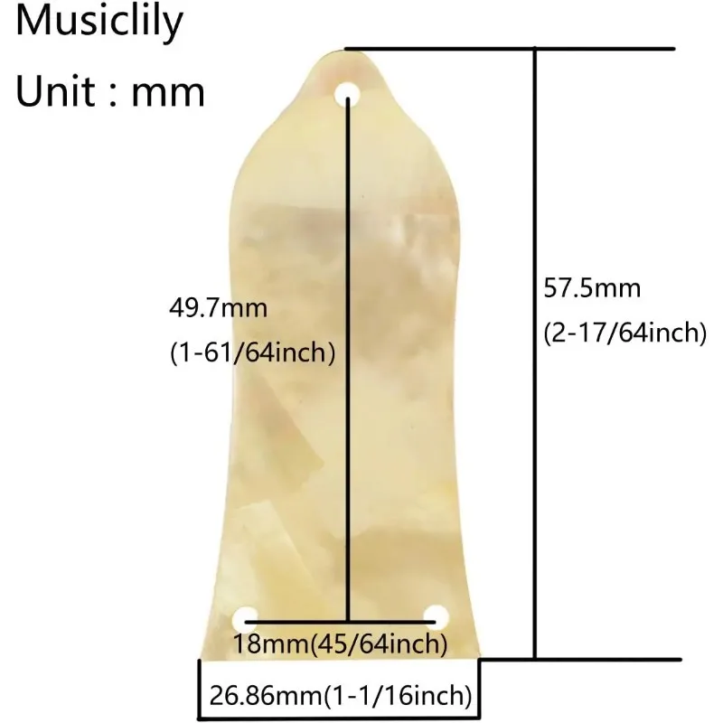 Top Selling Pro Natural Paua Abalone Shell Guitar Truss Rod Cover 3-Hole For Epi  L/P  Electric Guitar