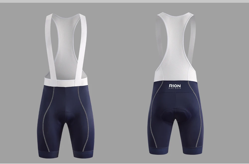 RION Herren Radsport-Trägerhose für Nachtfahrten, Dolomiti-Polster 8H, gepolsterte Rennradhose, MTB Pro Fahrradbekleidung für Langstreckenfahrten – Detail 19