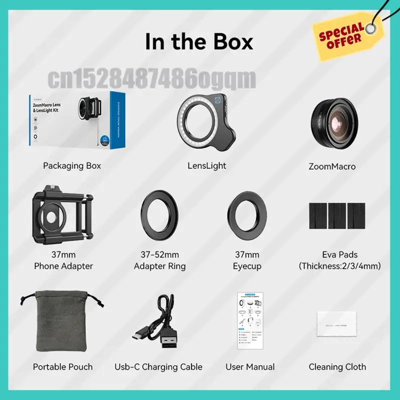 

-ABJZ 10-20X зум-макрообъектив со светодиодной заполняющей подсветкой, универсальный зажим, комплект объектива камеры HD для смартфонов Iphone