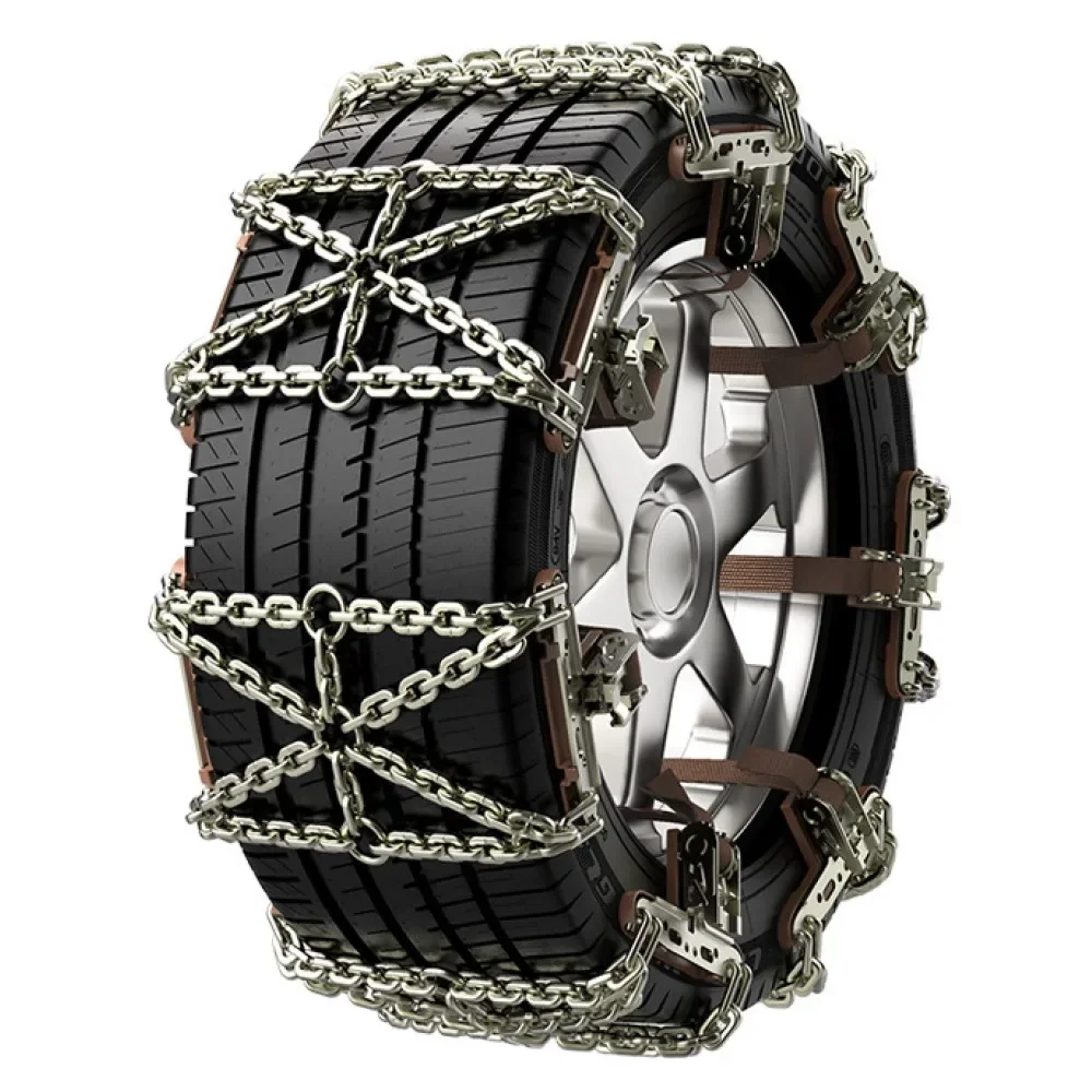 Chains Belt Winter Anti-skid Vehicle SUV Wheel Chain Mud Road Driving Safety1PCS Steel Truck Car Wheels Tyre Tire Snow Ice