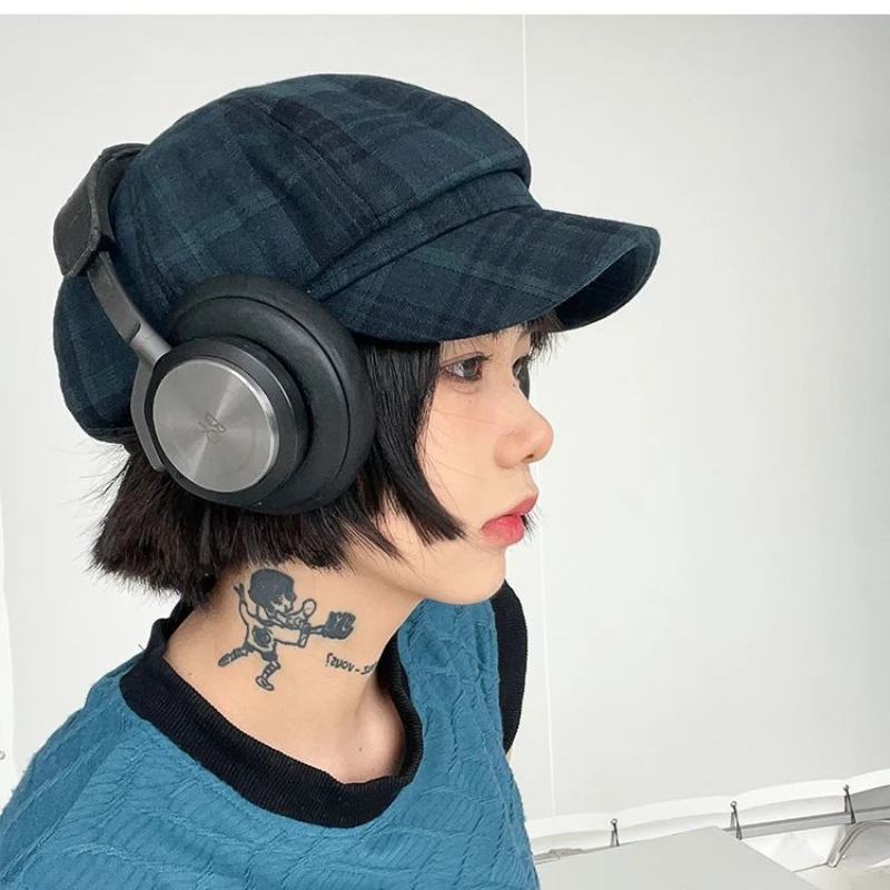 Spring and Autumn Japanese Y2K Millennium Style Hot Girl Art Retro Octagonal Hat American Trendy Street Punk Women's Beret