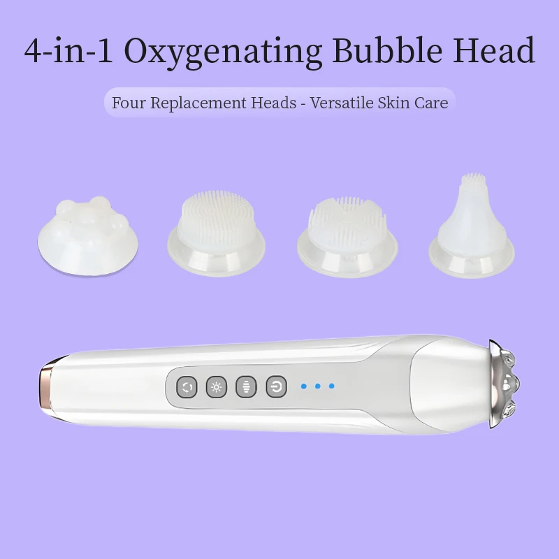 Portable CO2 Oxygen Bubble Pen Exfoliate Balance Serum Facial Massager High-frequency Vibration Skin Care Beauty Machine