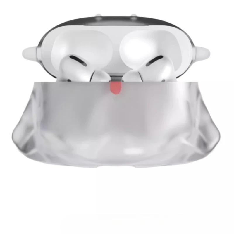 Funda protectora Original Little Ghost Airpods, decoración transparente, bonita, accesorios para Airpods Pro, regalos personalizados Y2K