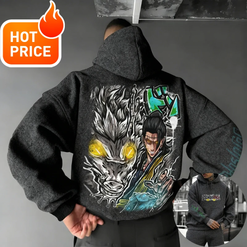 Jujutsu Kaisen Geto Suguru Harajuku Streetwear Männer Vintage Hoodie Winter Frauen Übergroßen Mit Kapuze Sweatshirt Langarm Top Y2k