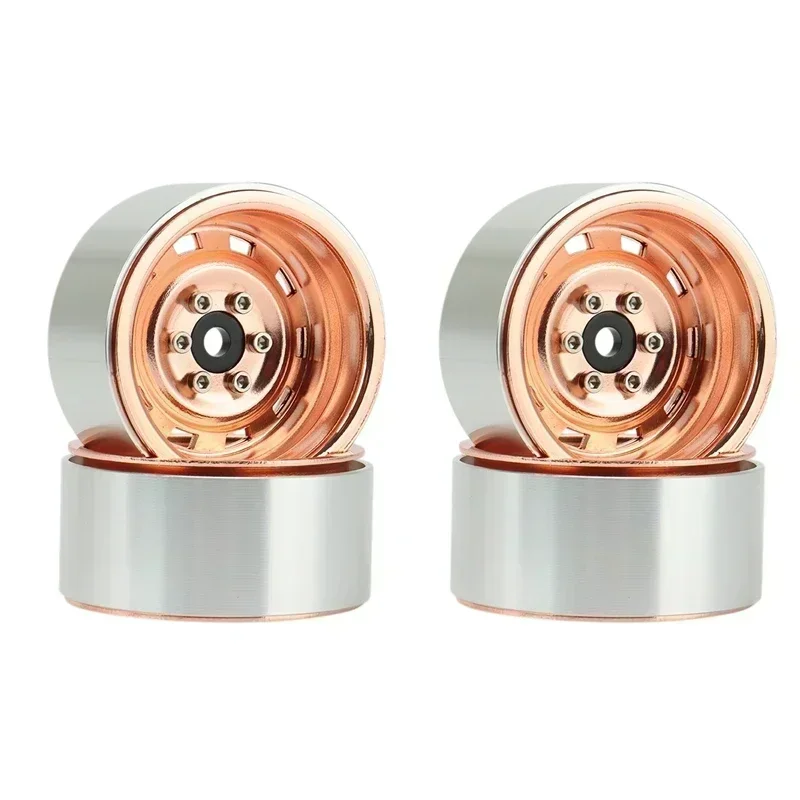 

4 шт. Rally 1.9 металлический обод ступицы колеса с бисером для 1/10 RC Crawler Axial SCX10 90046 AXI03007 Trxs TRX4 RC4WD D90