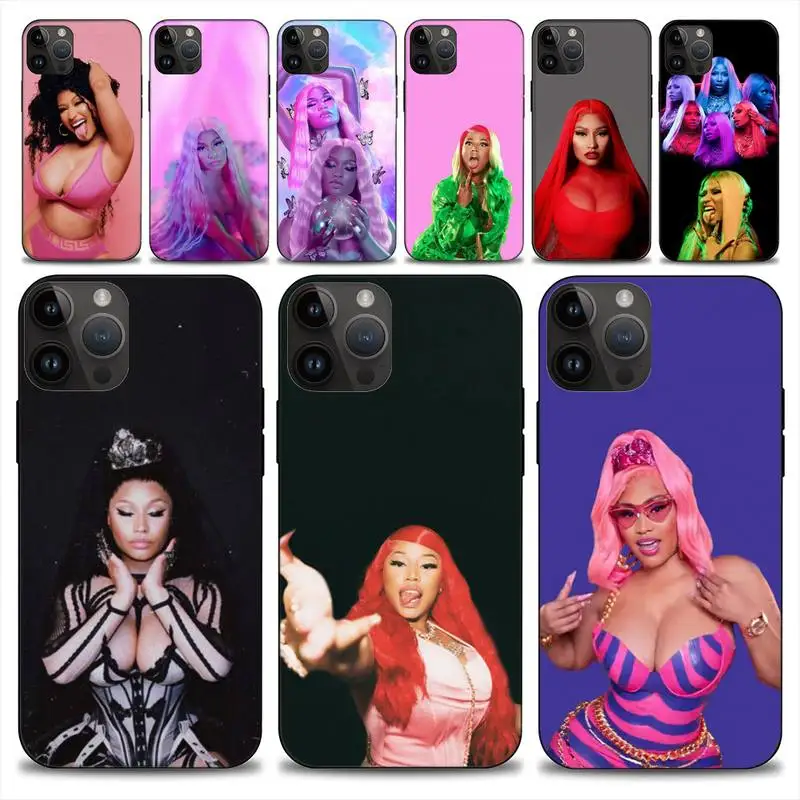 Rap Singer N-Nicki Minaj Phone Case For iphone 15 14 13 12 11 Pro Max Mini X Soft Case