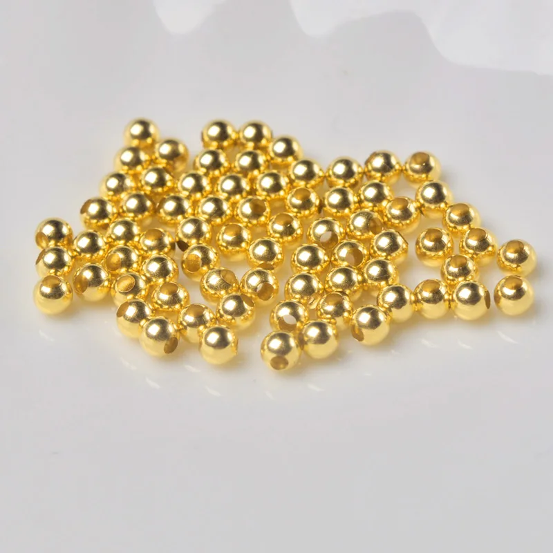 

18k Yellow Gold Fine Jewelry DIY Accessories For Necklace Bracelet au750 Party Wedding Gift For Women Wholesale Connection