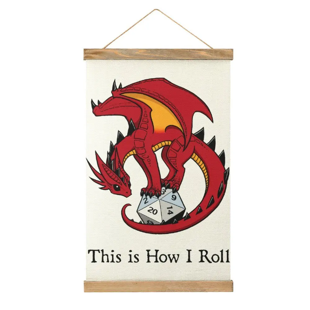 Dice Dragon Classic For Sale Canvas Hanging Picture Creative Painting Hotel Picture Hanging Funny Joke Style Hang Pictures