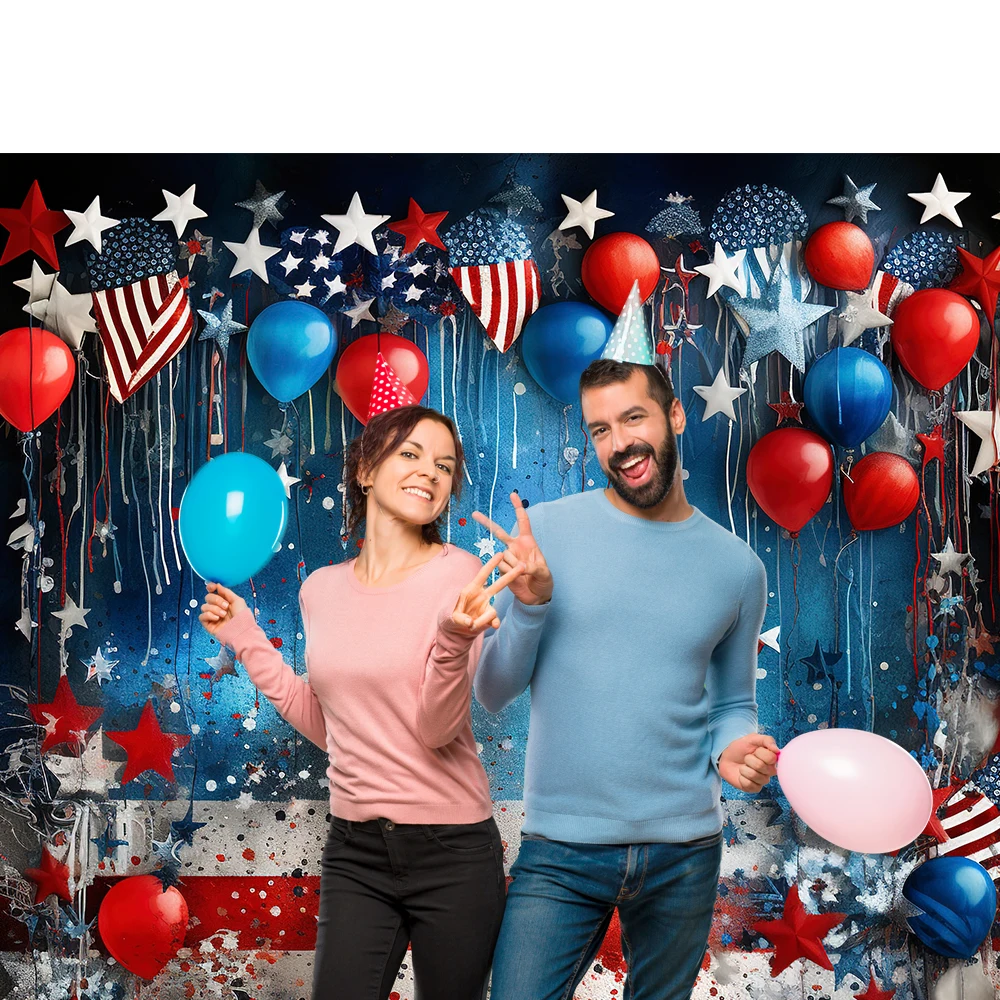 Beenle Photography Background Balloon Stars Cake Smash Baby Birthday Party Decor Starry Moon Portrait Backdrop Photo Studio